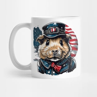 USA Flag Guinea Pig Mug